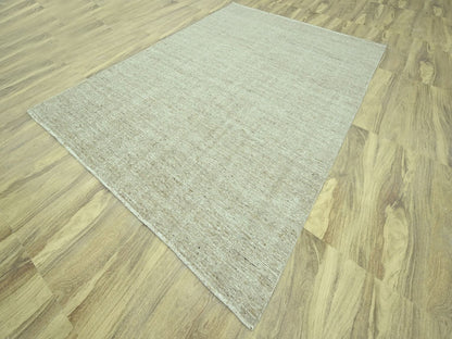 Brown 8'10" x 12'0" Modern and Contemporary Hand knotted Wool Rug - Sku: O076994