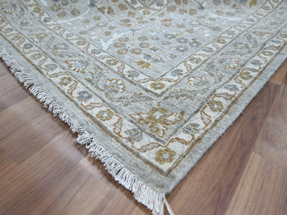 Fine Oriental hand-knotted wool rug in Gray, 10' x 14'2" — SKU O076995 (view 6)