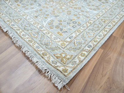 Grey 9'2" x 12'0" Fine Oriental Hand knotted Wool Rug - Sku: O076996
