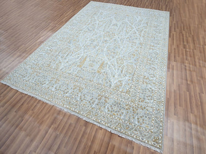 Fine Oriental hand-knotted wool rug in Gray, 8'2" x 10'3" — SKU O076997 (view 3)