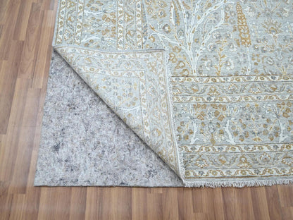 Fine Oriental hand-knotted wool rug in Gray, 8'2" x 10'3" — SKU O076997 (view 4)