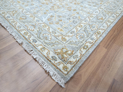 Grey 8'2" x 10'3" Fine Oriental Hand knotted Wool Rug - Sku: O076997