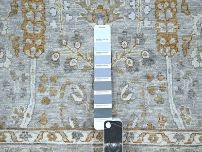 Fine Oriental hand-knotted wool rug in Gray, 8'2" x 10'3" — SKU O076997 (view 7)