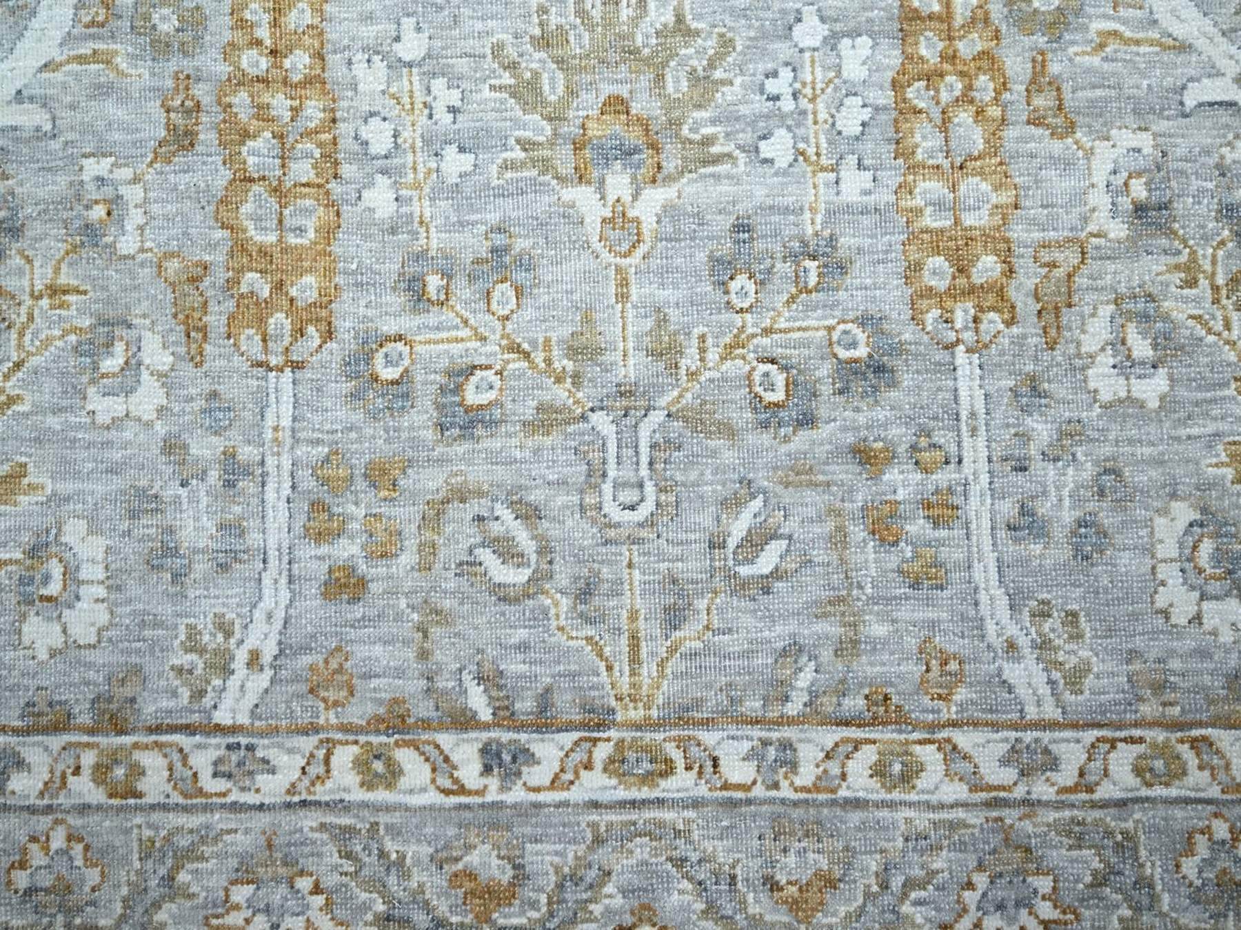 Fine Oriental hand-knotted wool rug in Gray, 8'2" x 10'3" — SKU O076997 (view 8)