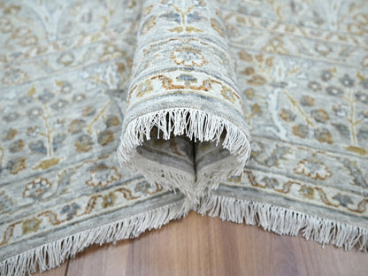 Fine Oriental hand-knotted wool rug in Gray, 6'1" x 9'1" — SKU O076998 (view 5)