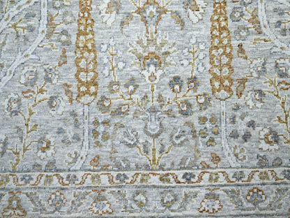 Fine Oriental hand-knotted wool rug in Gray, 6'1" x 9'1" — SKU O076998 (view 8)