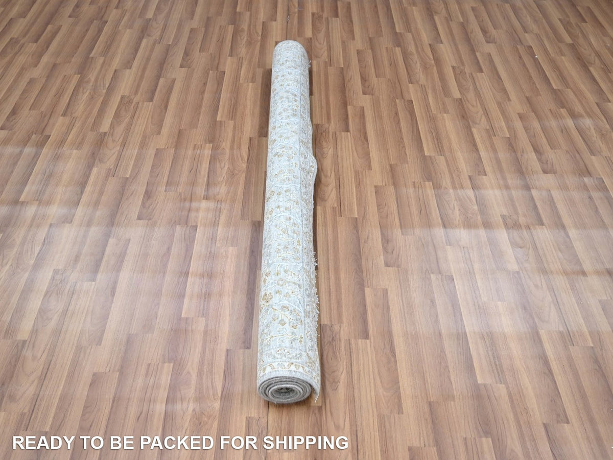 Fine Oriental hand-knotted wool rug in Gray, 5'2" x 7'1" — SKU O076999 (view 5)