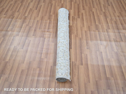 Fine Oriental hand-knotted wool rug in Gray, 4'1" x 6'1" — SKU O077000 (view 5)