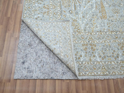 Fine Oriental hand-knotted wool rug in Gray, 3'1" x 5' — SKU O077001 (view 3)