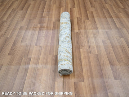 Fine Oriental hand-knotted wool rug in Gray, 2' x 3' — SKU O077002 (view 5)