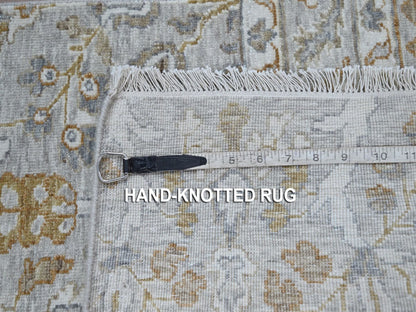 Fine Oriental hand-knotted wool rug in Gray, 2' x 3' — SKU O077003 (view 4)