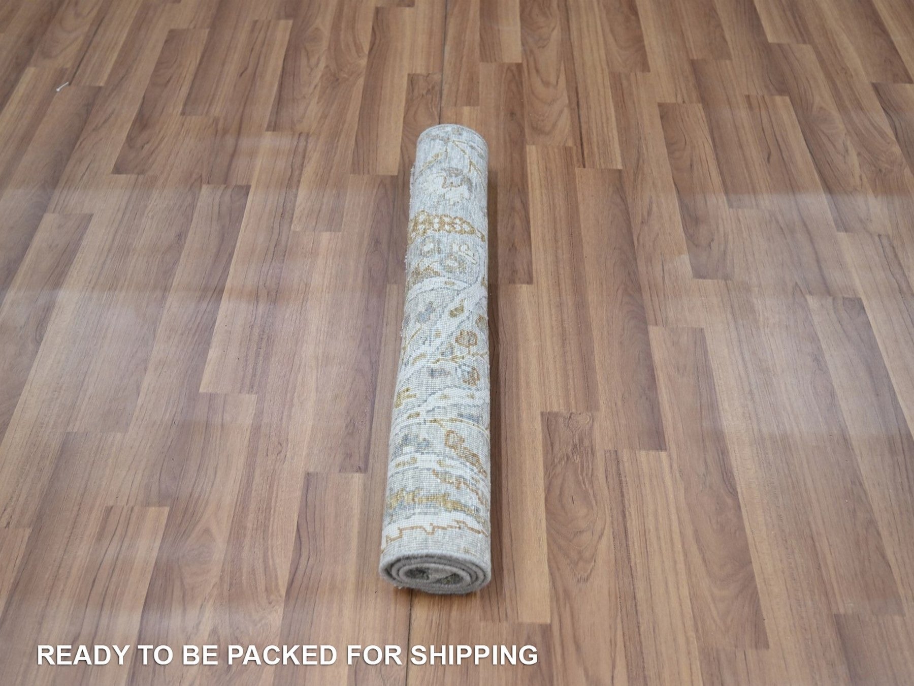 Fine Oriental hand-knotted wool rug in Gray, 2' x 3' — SKU O077003 (view 5)