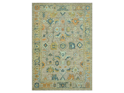 Oushak Oushak hand-knotted wool rug in Brown, 12'3" x 18' — SKU O077004