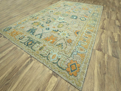 Oushak Oushak hand-knotted wool rug in Brown, 12'3" x 18' — SKU O077004 (view 3)