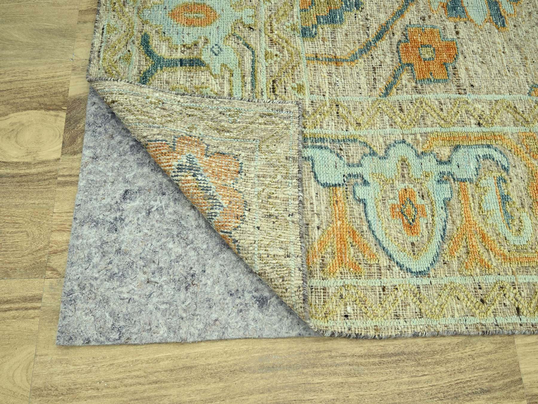 Oushak Oushak hand-knotted wool rug in Brown, 12'3" x 18' — SKU O077004 (view 4)