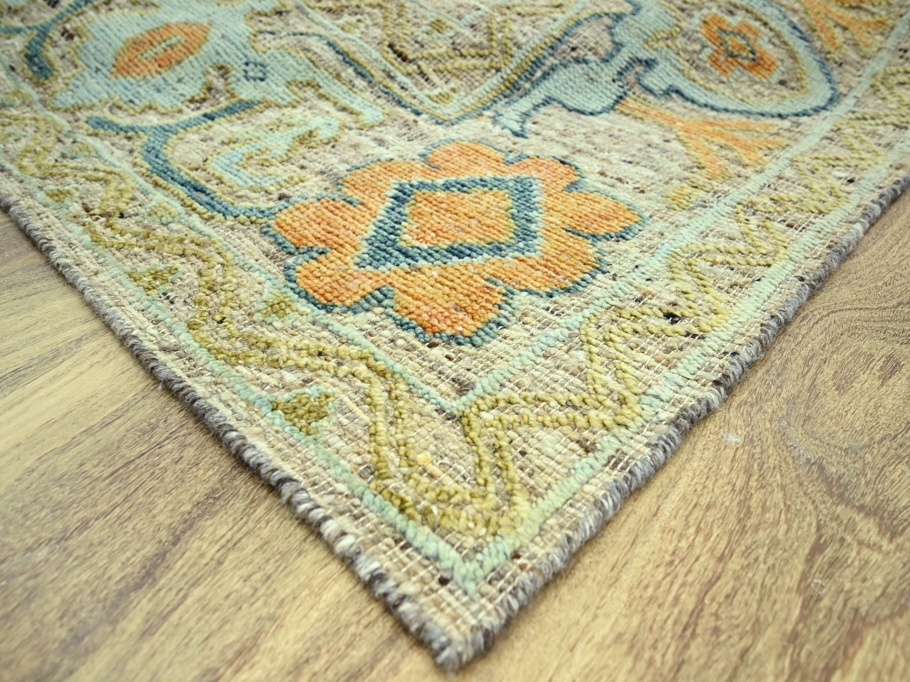 Oushak Oushak hand-knotted wool rug in Brown, 12'3" x 18' — SKU O077004 (view 6)