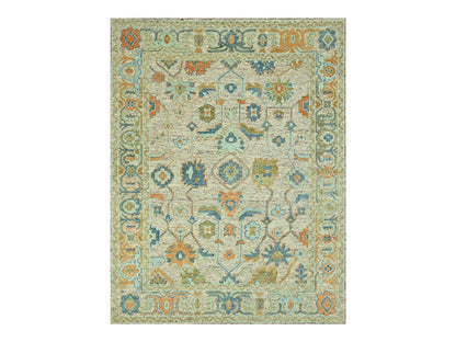 Oushak Oushak hand-knotted wool rug in Brown, 12'2" x 14'10" — SKU O077005