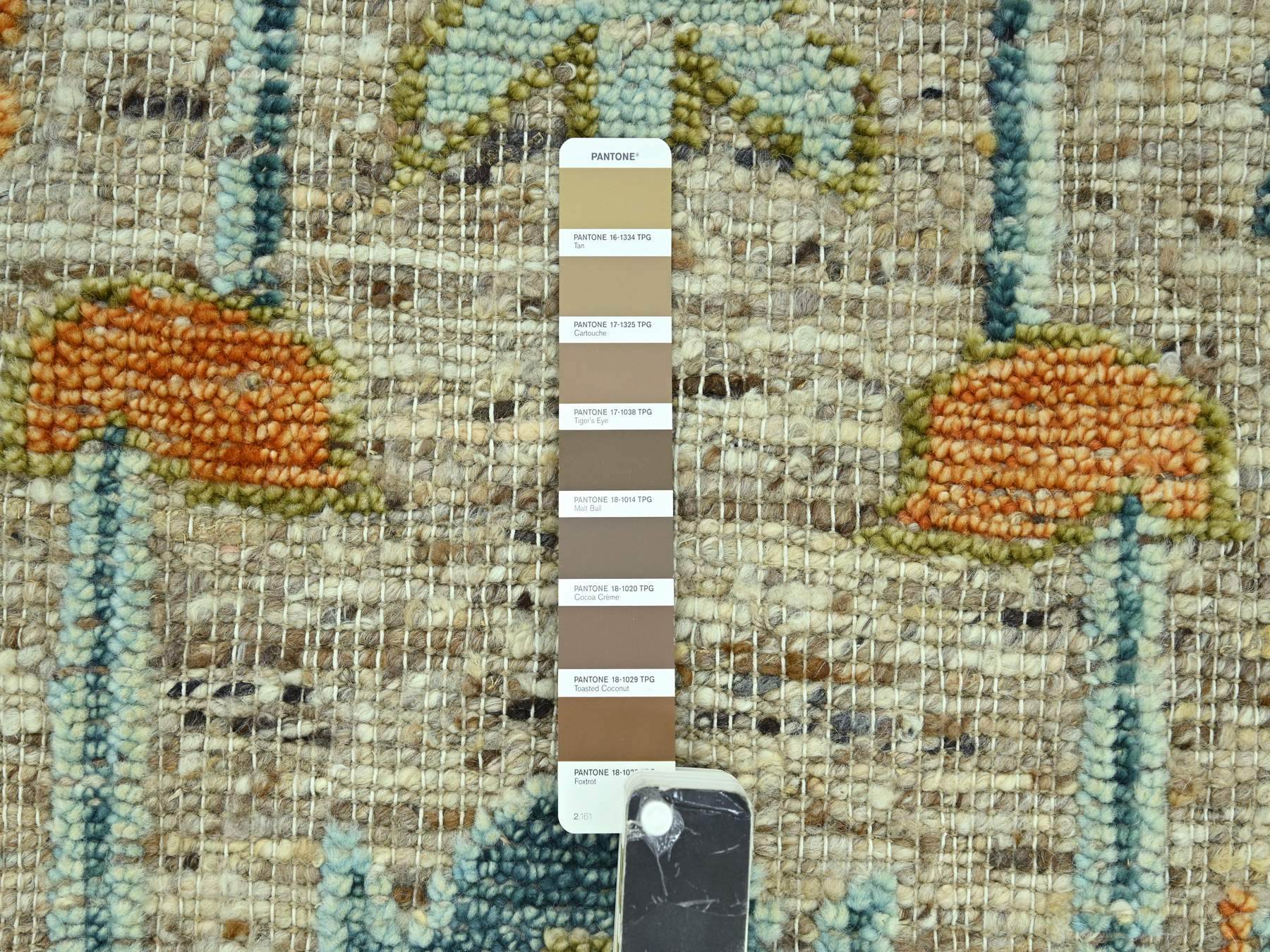 Oushak Oushak hand-knotted wool rug in Brown, 12'2" x 14'10" — SKU O077005 (view 7)