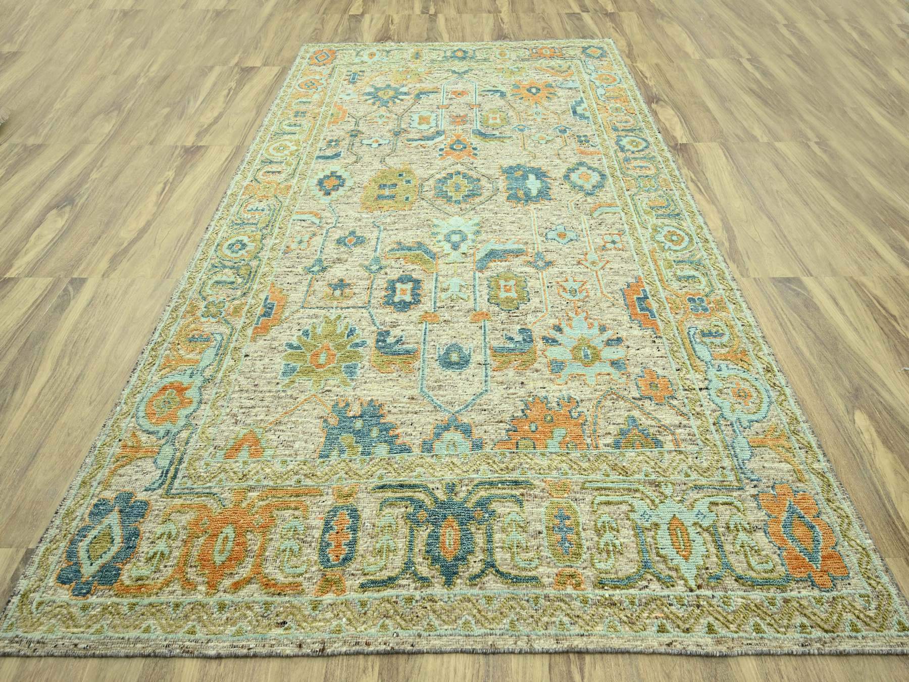 Oushak Oushak hand-knotted wool rug in Brown, 10'2" x 14'2" — SKU O077006 (view 2)