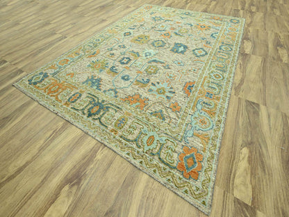 Oushak Oushak hand-knotted wool rug in Brown, 10'2" x 14'2" — SKU O077006 (view 3)