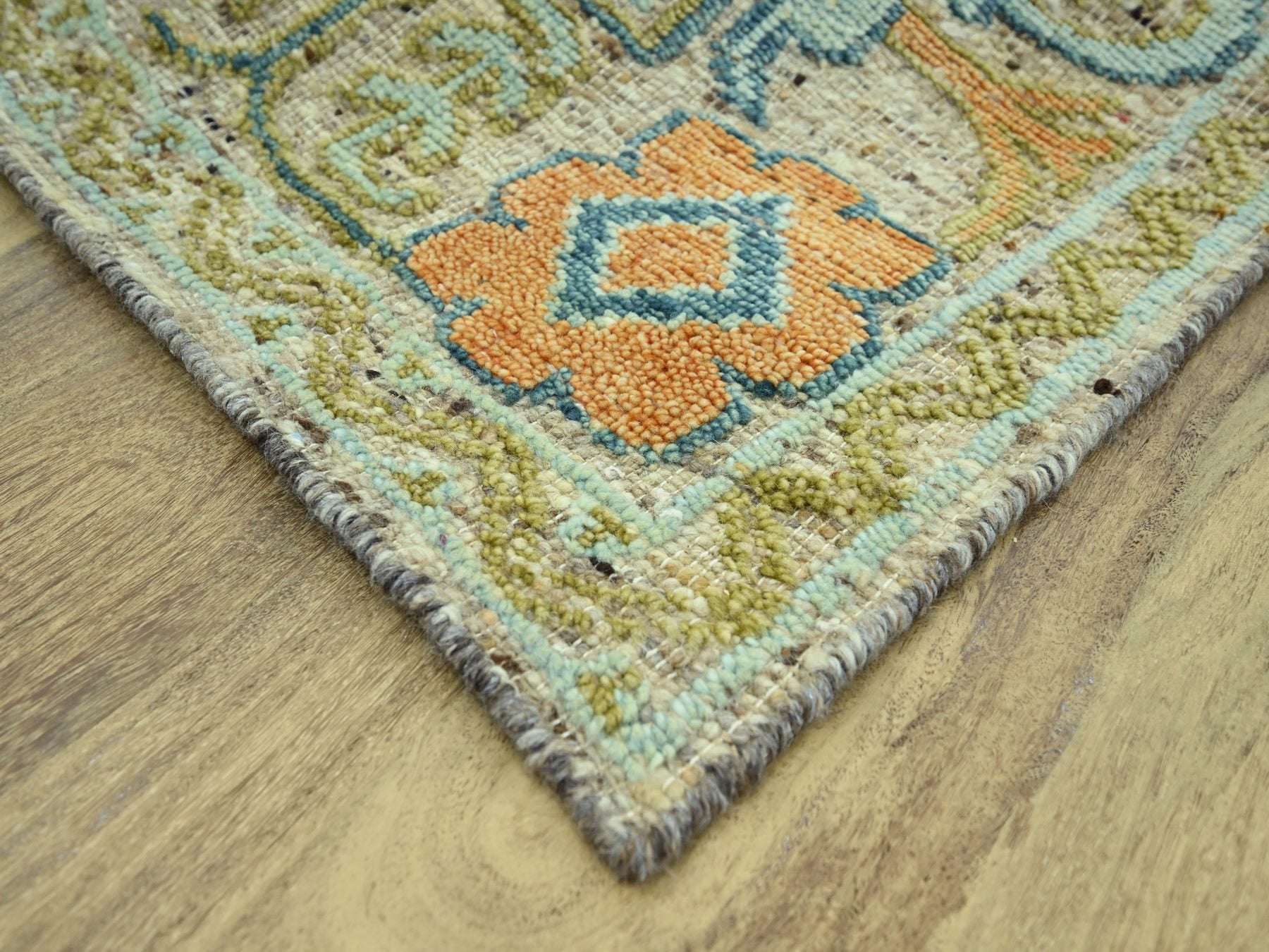 Oushak Oushak hand-knotted wool rug in Brown, 9'1" x 12' — SKU O077007 (view 6)