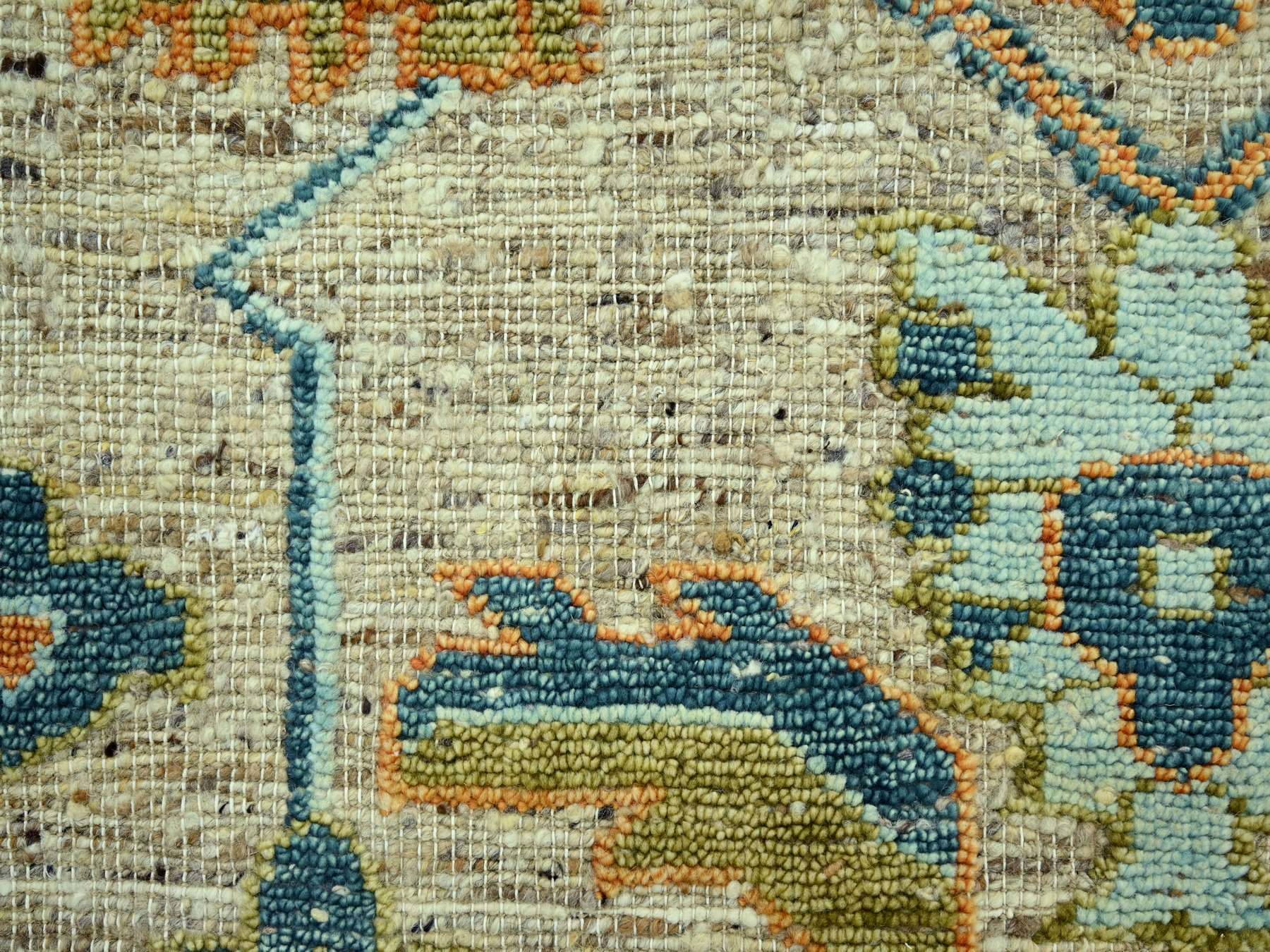 Oushak Oushak hand-knotted wool rug in Brown, 9'1" x 12' — SKU O077007 (view 8)