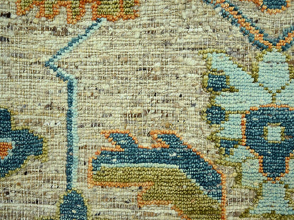 Oushak Oushak hand-knotted wool rug in Brown, 9'1" x 12' — SKU O077007 (view 8)