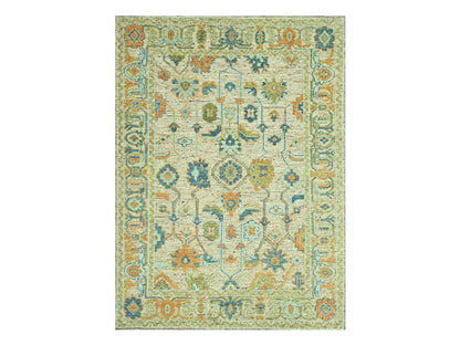 Oushak Oushak hand-knotted wool rug in Brown, 9'3" x 12'2" — SKU O077008