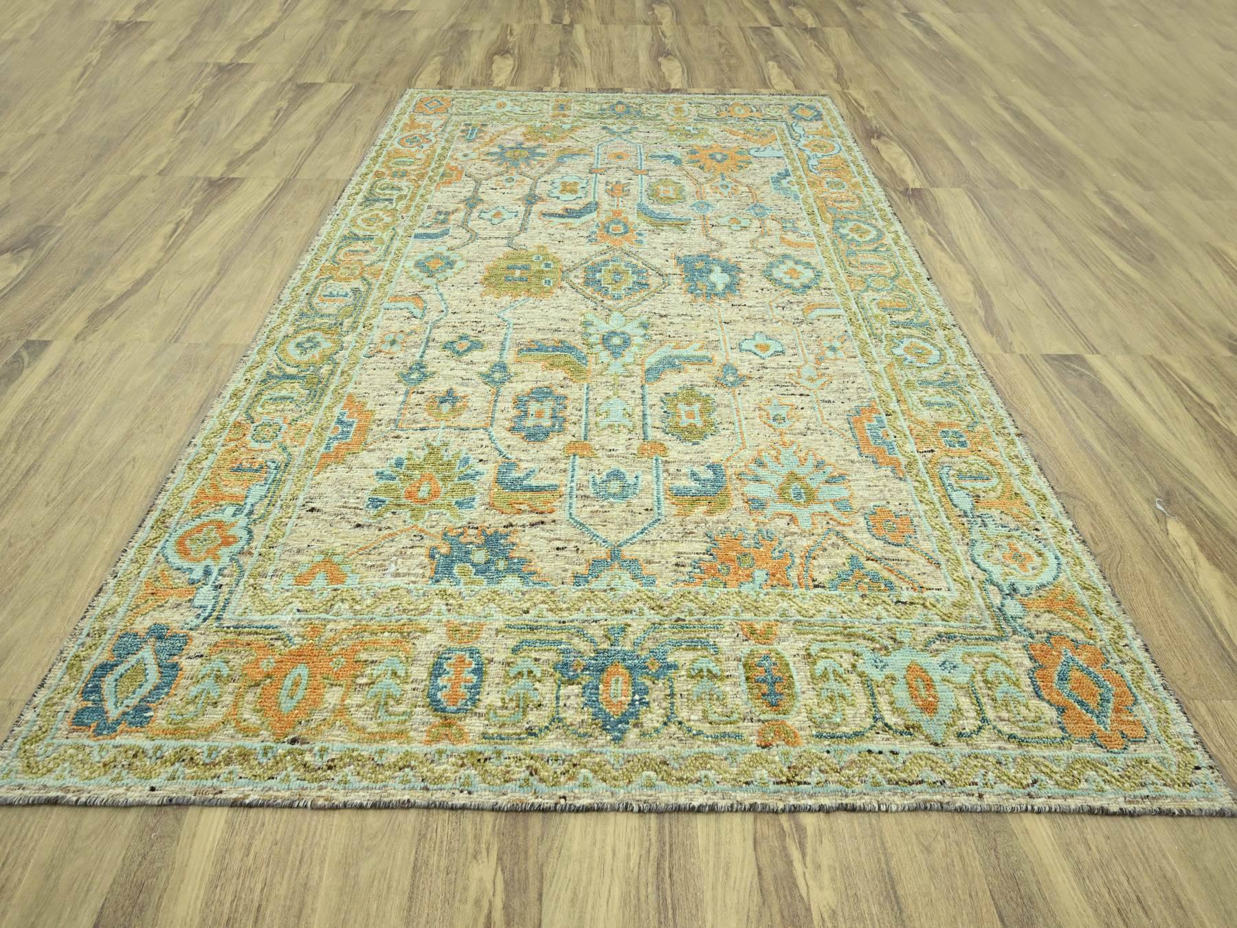 Oushak Oushak hand-knotted wool rug in Brown, 9'3" x 12'2" — SKU O077008 (view 2)