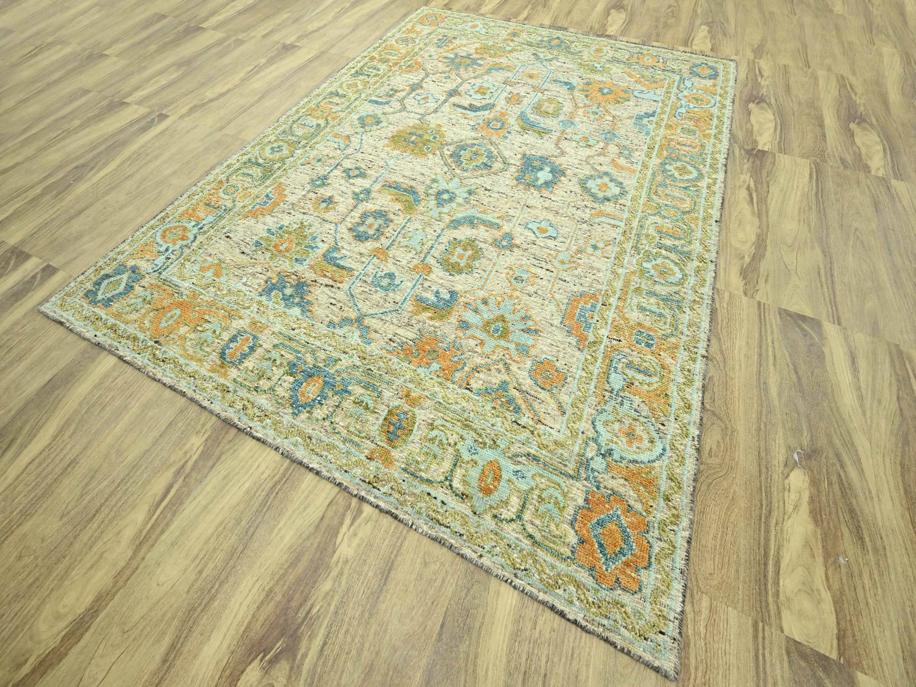 Oushak Oushak hand-knotted wool rug in Brown, 9'3" x 12'2" — SKU O077008 (view 3)