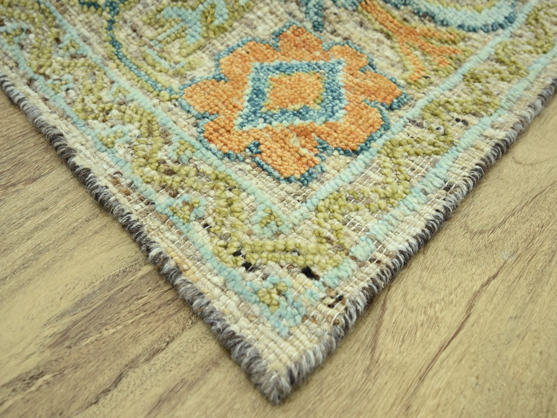Oushak Oushak hand-knotted wool rug in Brown, 9'3" x 12'2" — SKU O077008 (view 6)