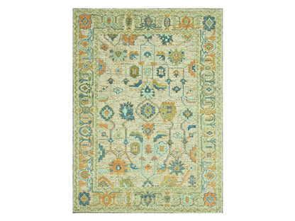 Oushak Oushak hand-knotted wool rug in Brown, 9'2" x 12' — SKU O077009