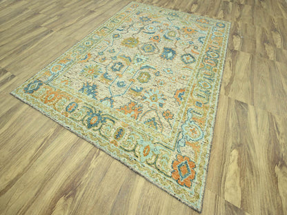 Oushak Oushak hand-knotted wool rug in Brown, 9'2" x 12' — SKU O077009 (view 3)