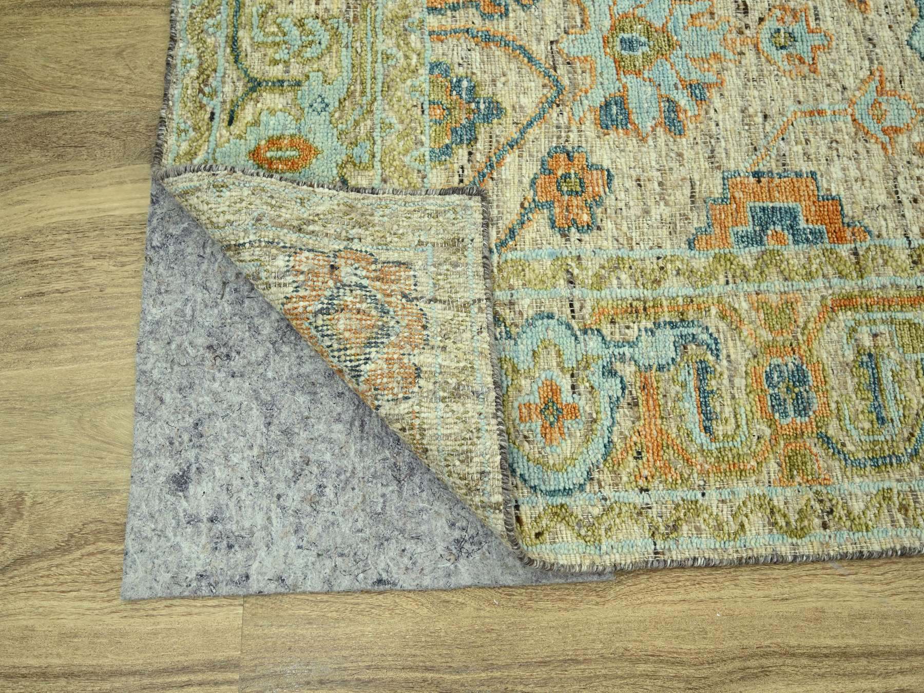Oushak Oushak hand-knotted wool rug in Brown, 9'2" x 12' — SKU O077009 (view 4)