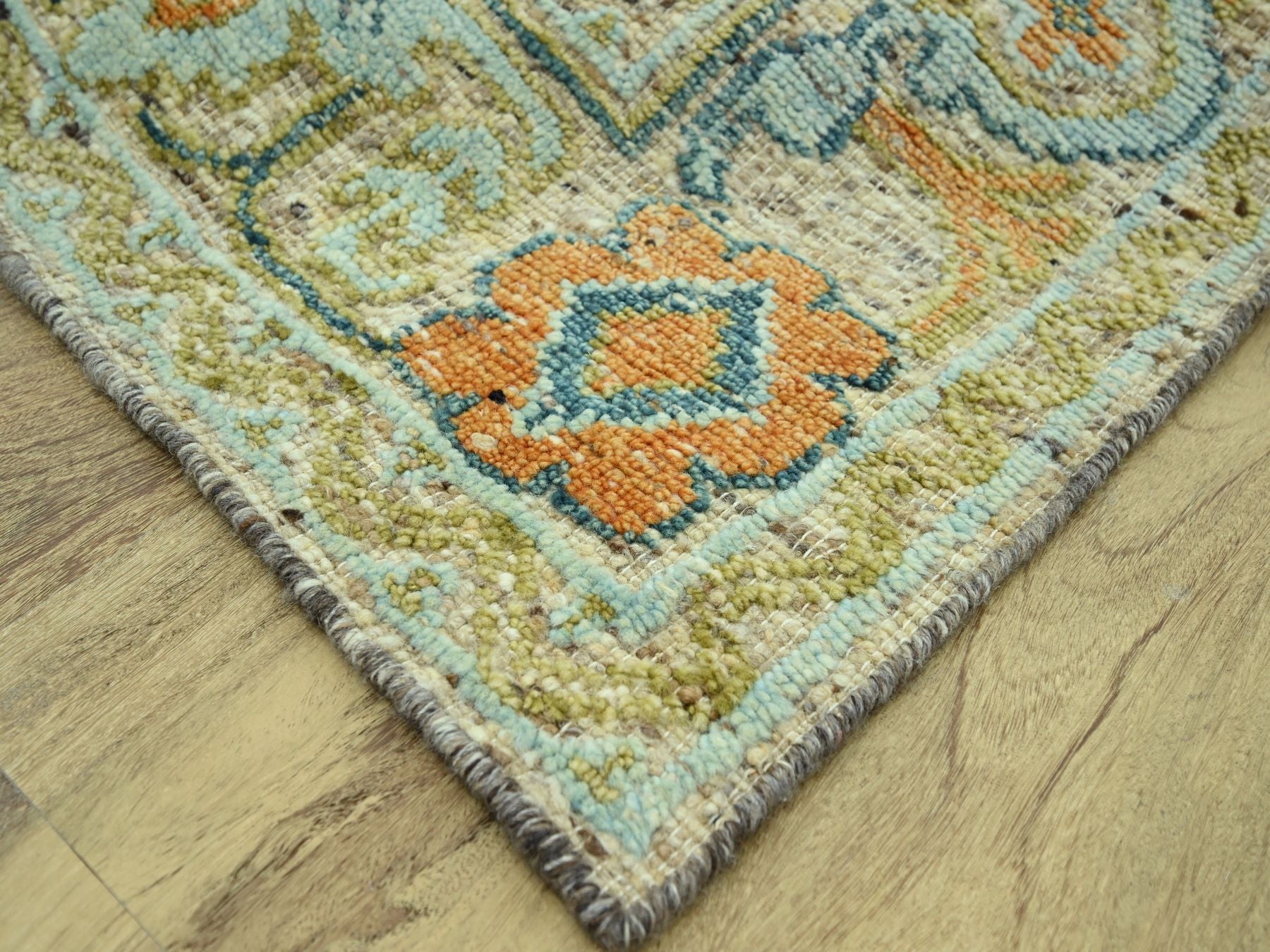 Oushak Oushak hand-knotted wool rug in Brown, 9'2" x 12' — SKU O077009 (view 6)