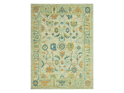 Oushak Oushak hand-knotted wool rug in Brown, 9'1" x 11'10" — SKU O077010