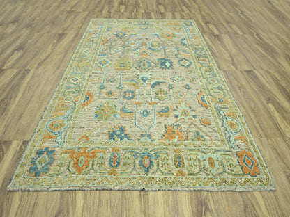 Oushak Oushak hand-knotted wool rug in Brown, 9'1" x 11'10" — SKU O077010 (view 2)