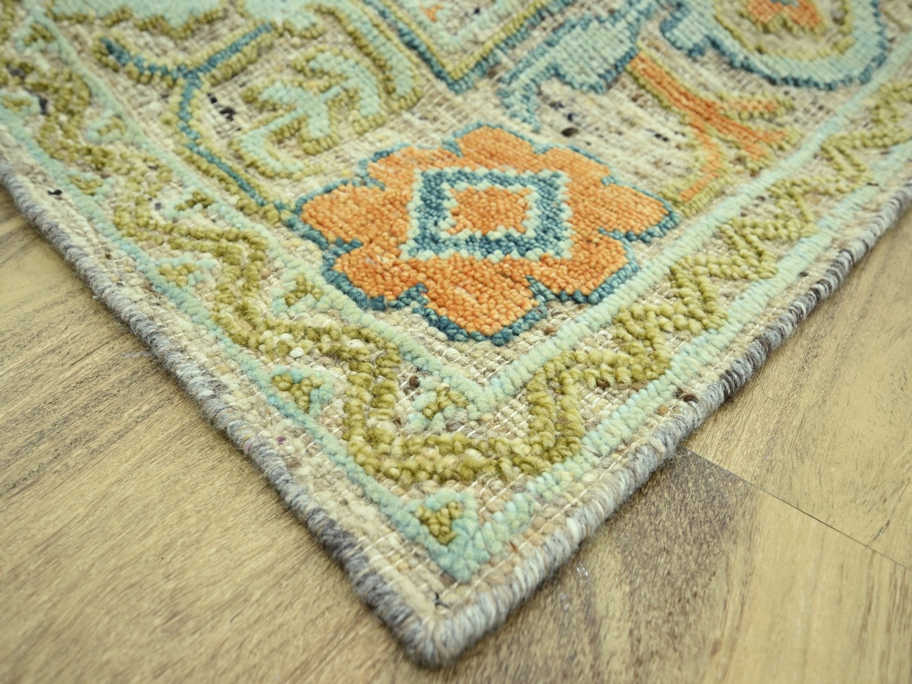 Oushak Oushak hand-knotted wool rug in Brown, 9'1" x 11'10" — SKU O077010 (view 6)