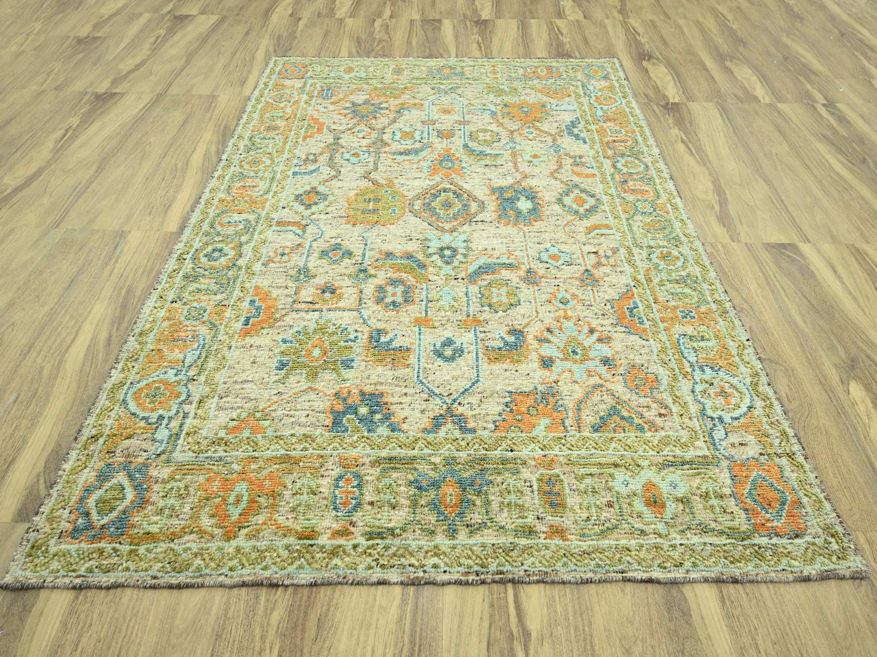 Oushak Oushak hand-knotted wool rug in Brown, 8'1" x 10'1" — SKU O077011 (view 2)