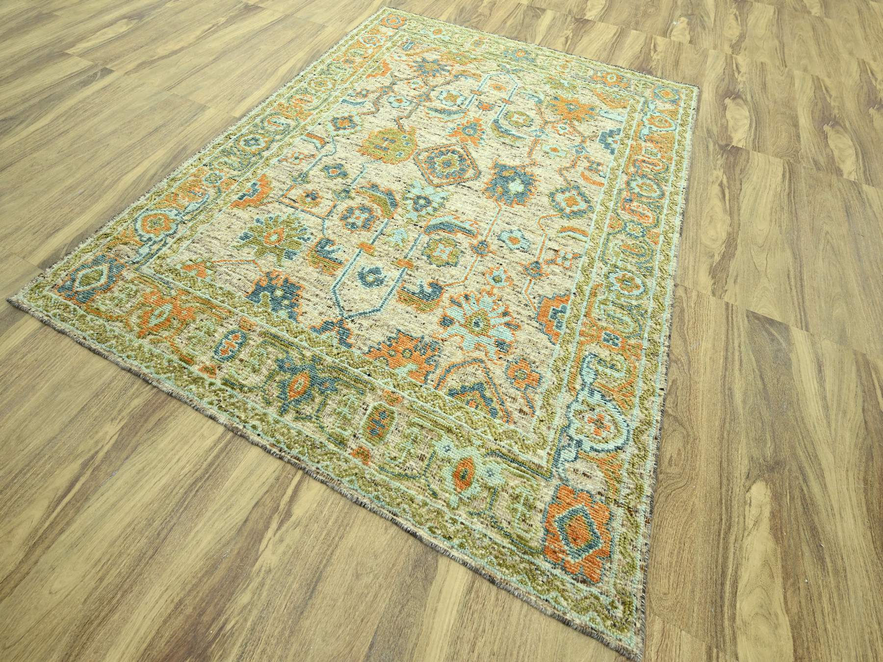 Oushak Oushak hand-knotted wool rug in Brown, 8'1" x 10'1" — SKU O077011 (view 3)