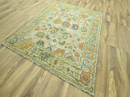 Oushak Oushak hand-knotted wool rug in Brown, 8'1" x 10'1" — SKU O077011 (view 3)