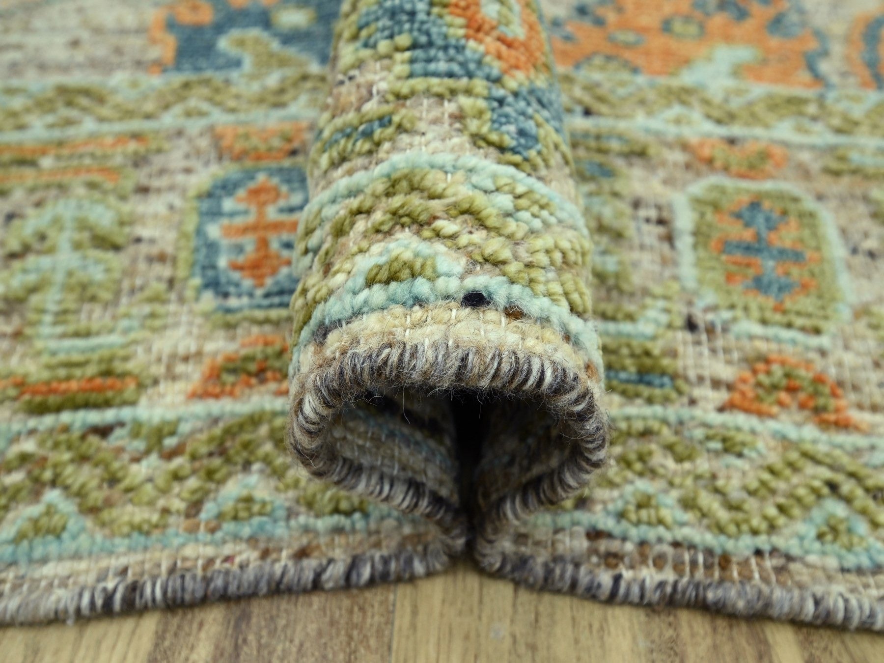 Oushak Oushak hand-knotted wool rug in Brown, 8'1" x 10'1" — SKU O077011 (view 5)