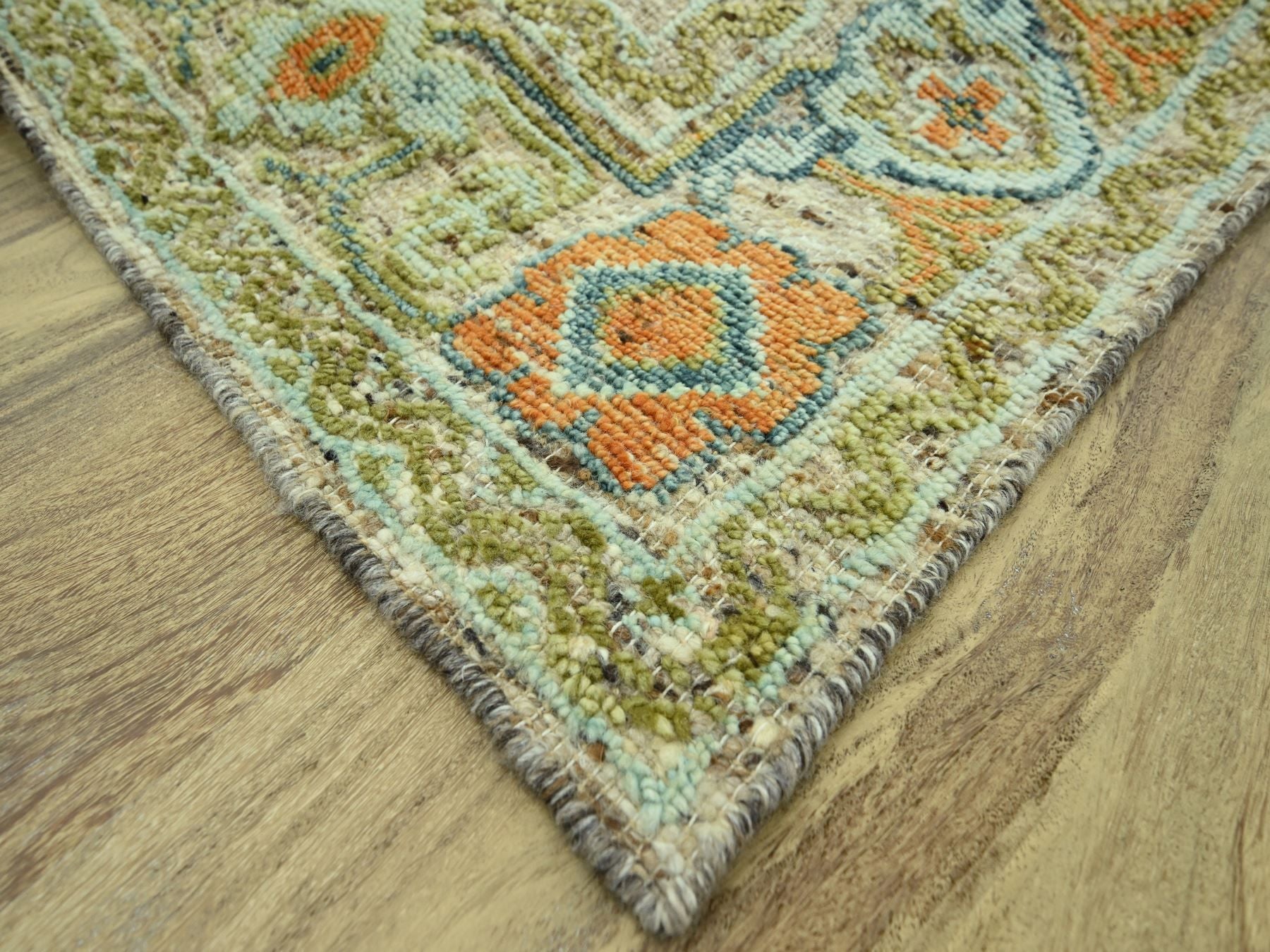 Oushak Oushak hand-knotted wool rug in Brown, 8'1" x 10'1" — SKU O077011 (view 6)