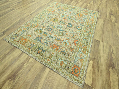 Oushak Oushak hand-knotted wool rug in Brown, 8'1" x 10' — SKU O077012 (view 3)