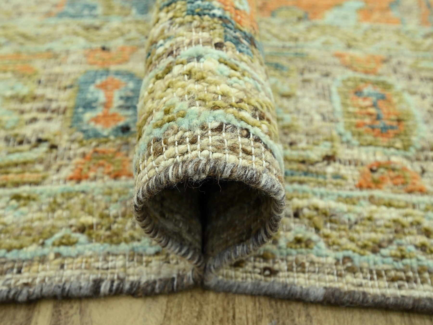 Oushak Oushak hand-knotted wool rug in Brown, 8'1" x 10' — SKU O077012 (view 5)