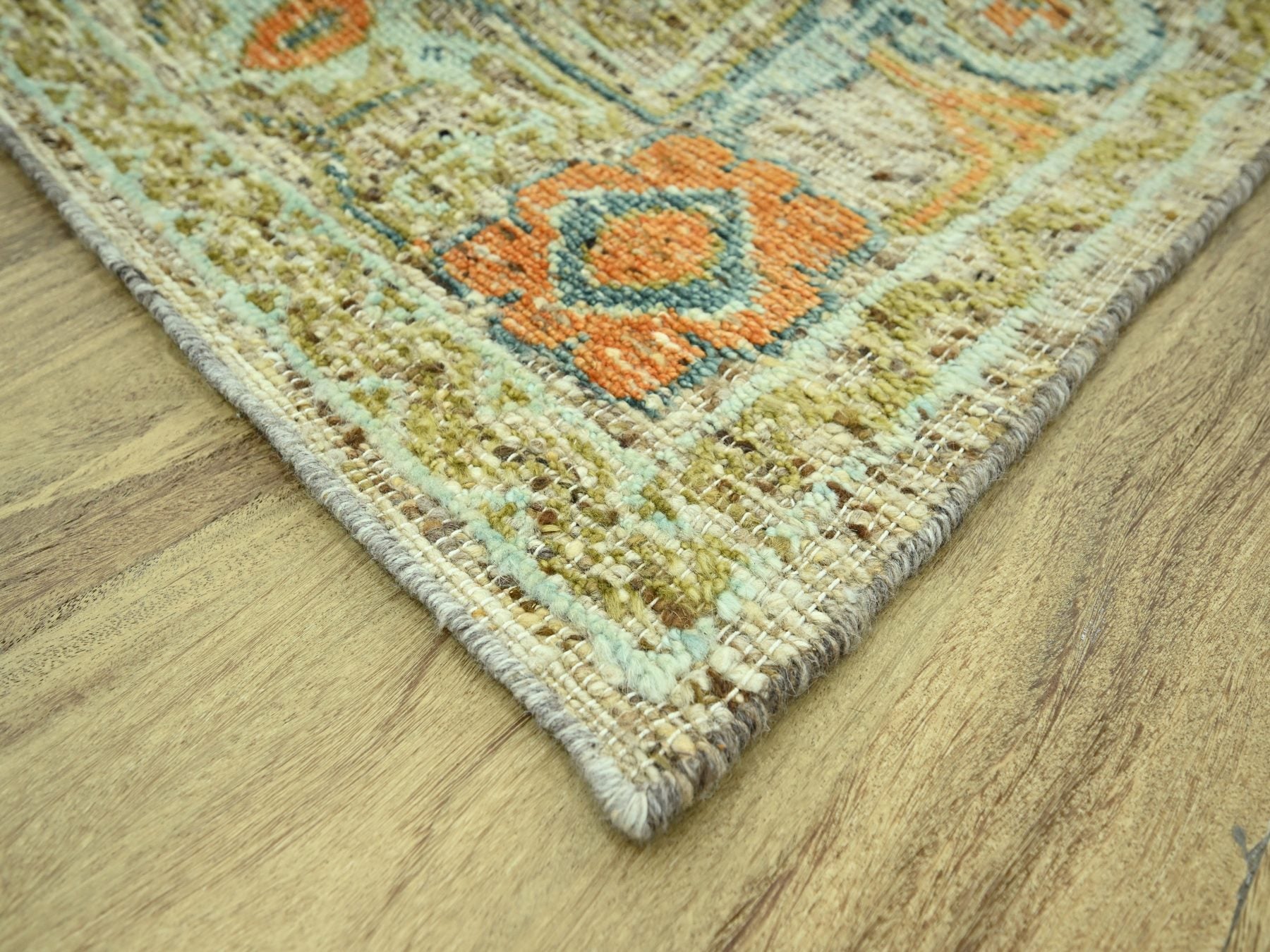 Oushak Oushak hand-knotted wool rug in Brown, 8'1" x 10' — SKU O077012 (view 6)