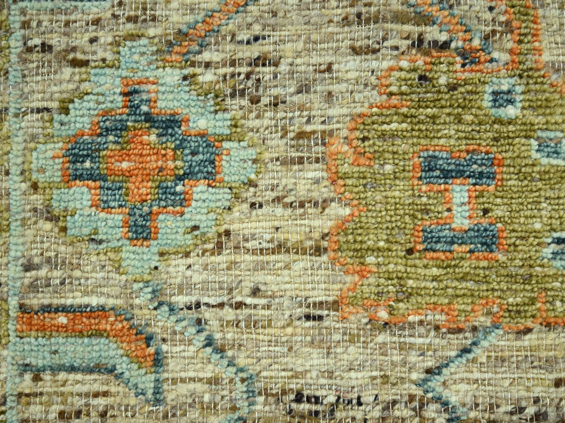 Oushak Oushak hand-knotted wool rug in Brown, 8'1" x 10' — SKU O077012 (view 8)