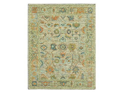 Oushak Oushak hand-knotted wool rug in Brown, 8' x 10' — SKU O077013