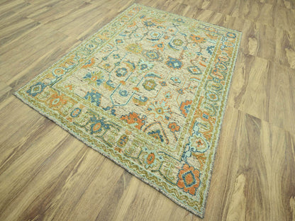 Oushak Oushak hand-knotted wool rug in Brown, 8' x 10' — SKU O077013 (view 3)