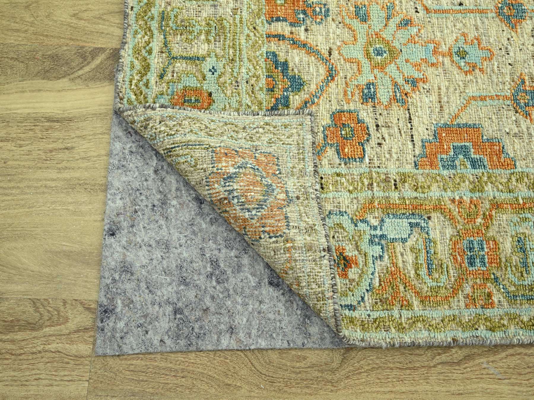 Oushak Oushak hand-knotted wool rug in Brown, 8' x 10' — SKU O077013 (view 4)